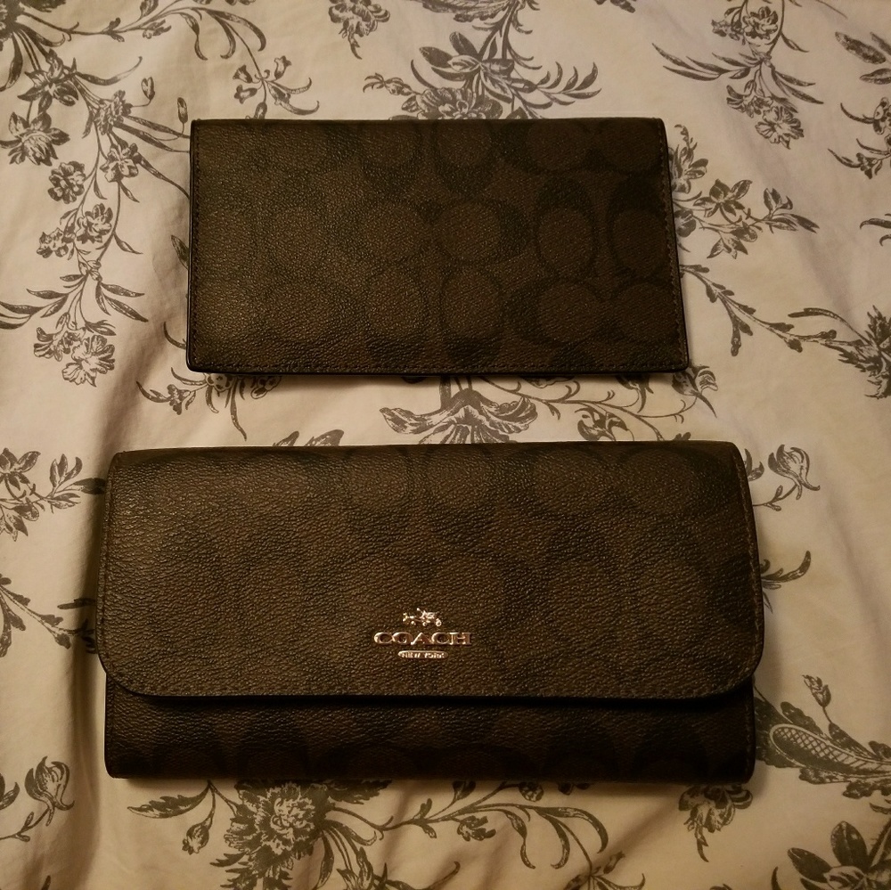 Coach checkbook wallet