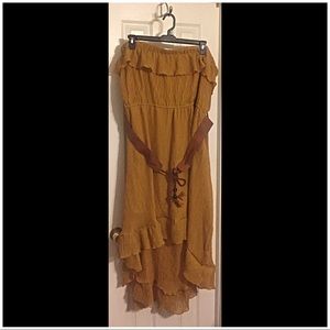 Sz. 34 strapless hi-lo dress.