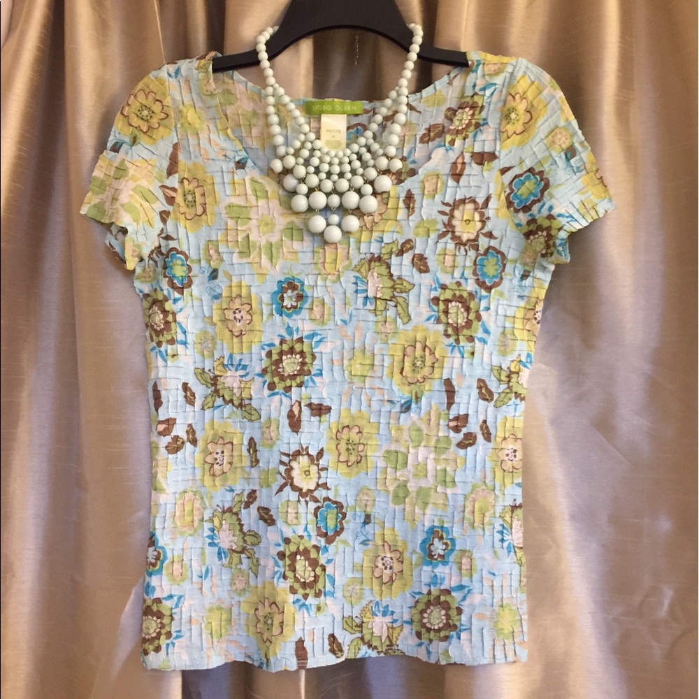 Sigrid Olsen top with flowers