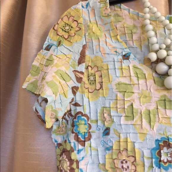 Sigrid Olsen top with flowers - Picture 3 of 7