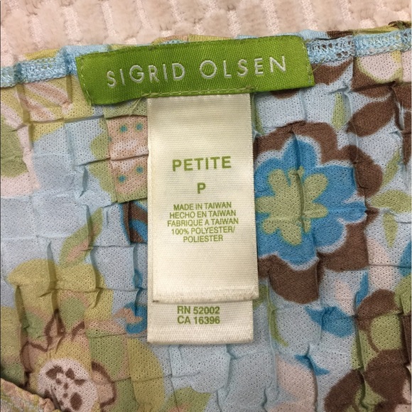 Sigrid Olsen top with flowers - Picture 6 of 7