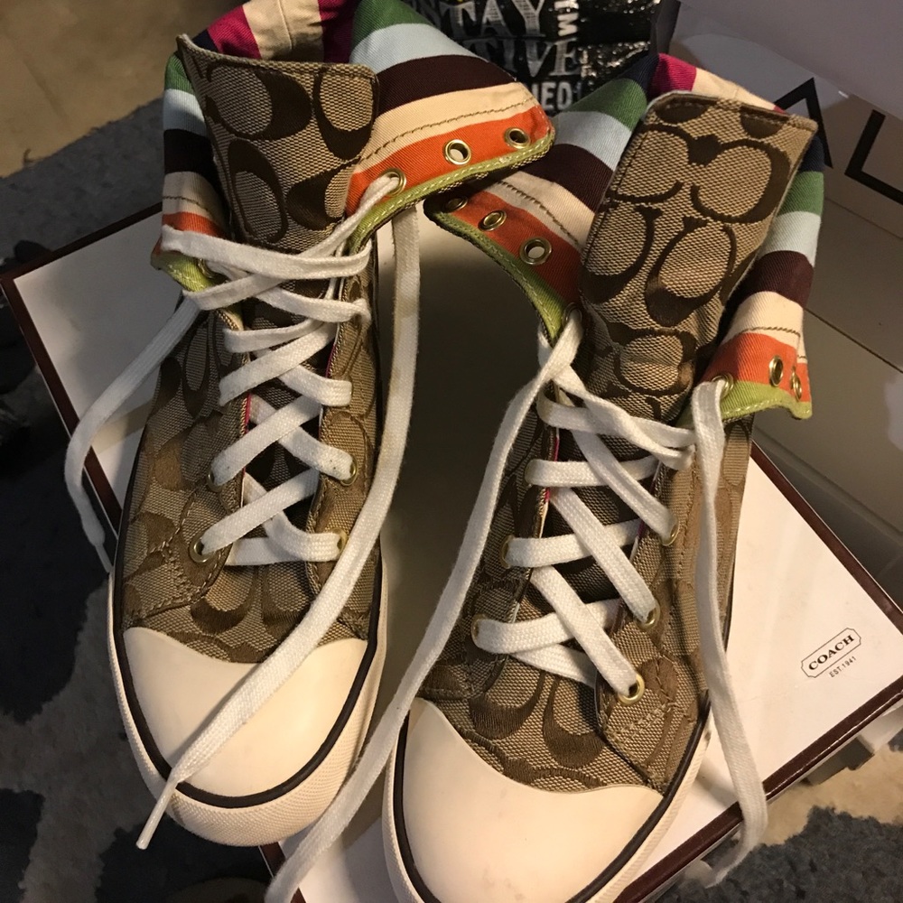 Coach Logo Hi Top size 7.5