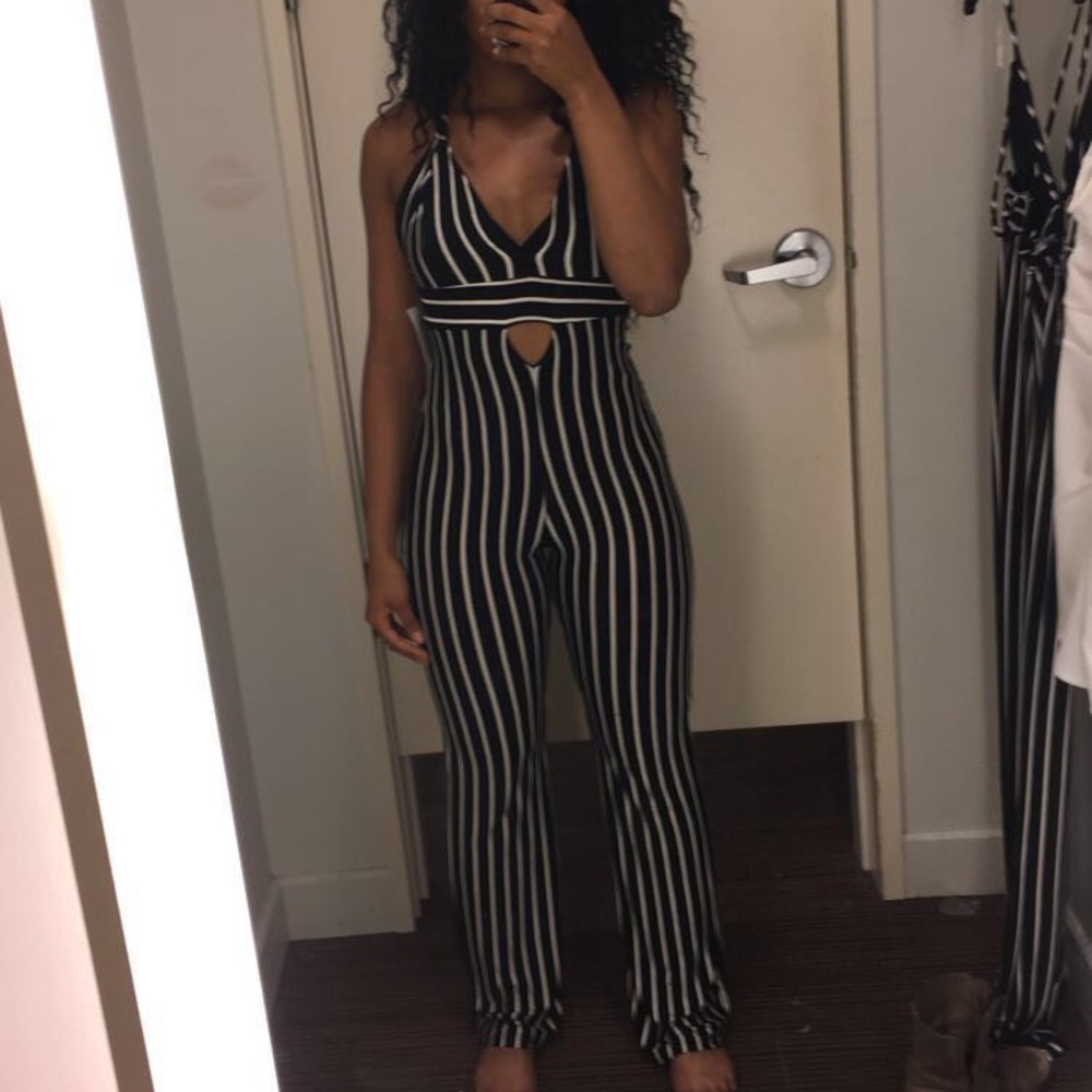 Black and white romper