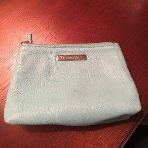 Tiffany and Co small leather cosmetic bag