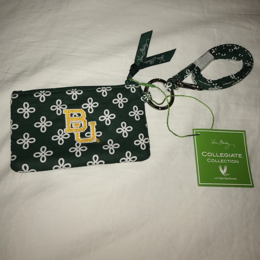 Vera Bradley Baylor University wristlet