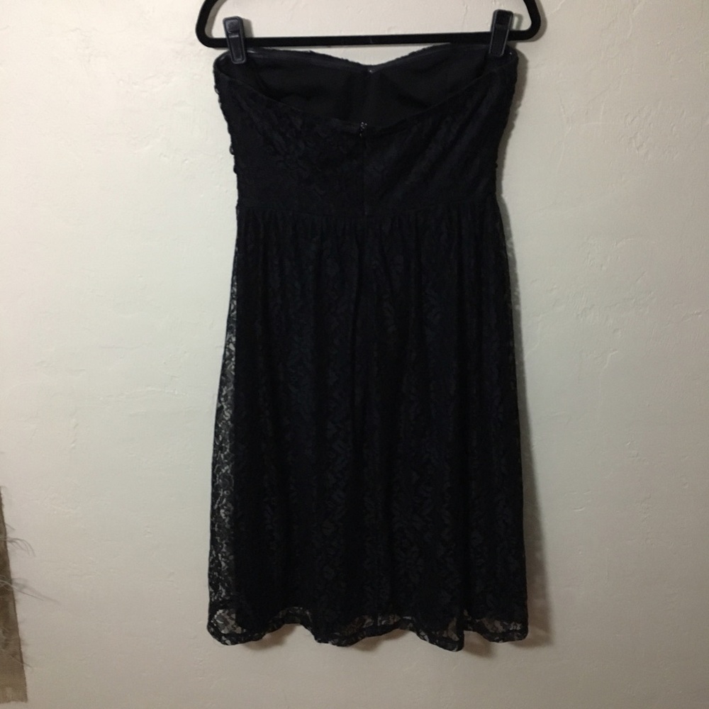 Black lace strapless dress, Forever 21