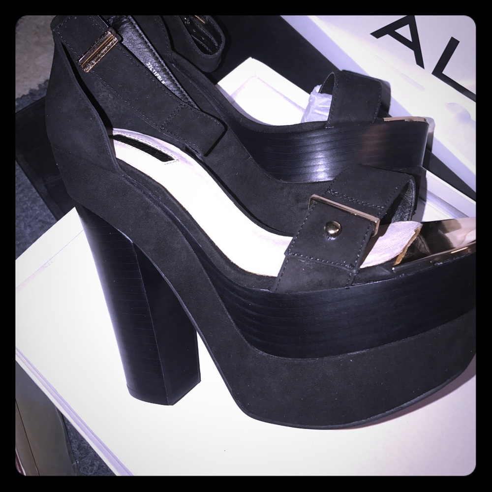 Top shop black platforms -NEW