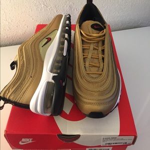 Brand new still in the box Gold Airmax 97s