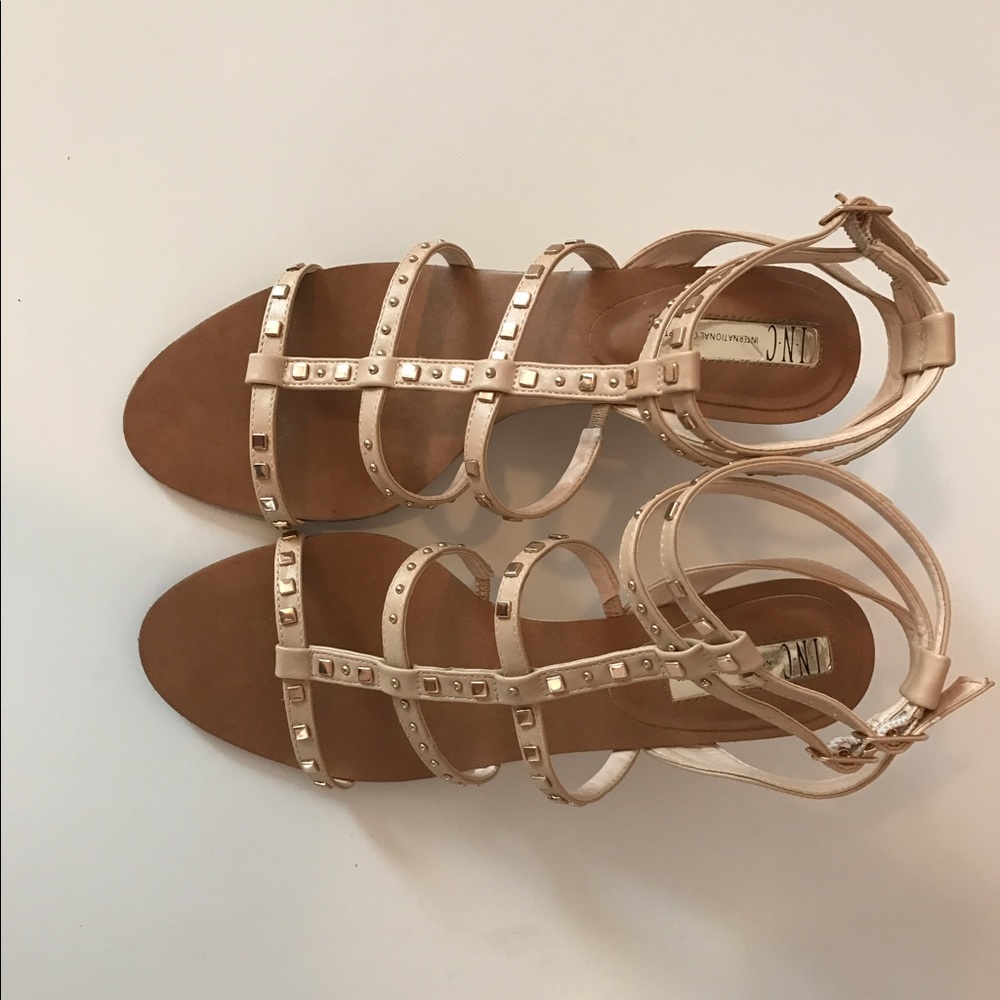 Tan wedges. Size 7.