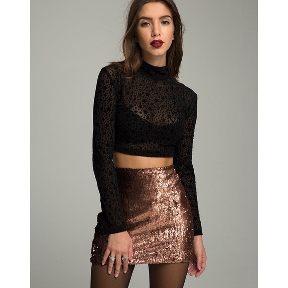 *LAST ONE* NWT Sequin Cherry Tube Skirt - Picture 3 of 8