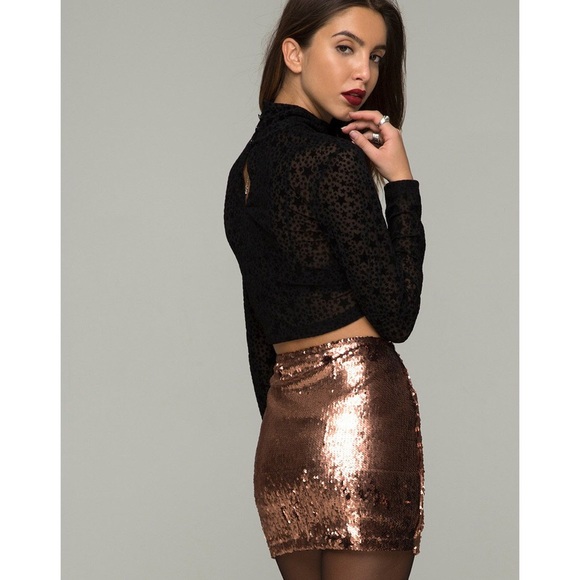 *LAST ONE* NWT Sequin Cherry Tube Skirt - Picture 4 of 8