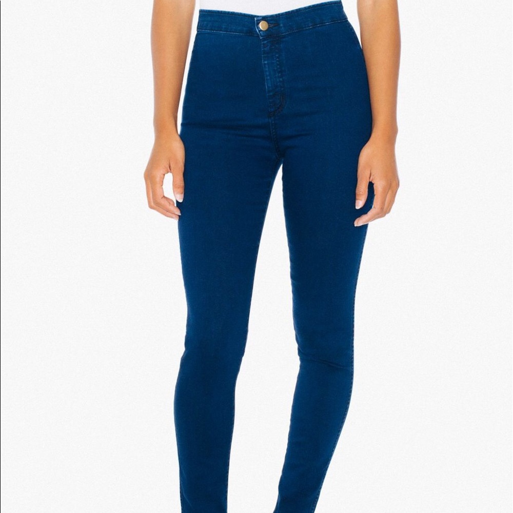 American Apparel Dark Wash Easy Jean