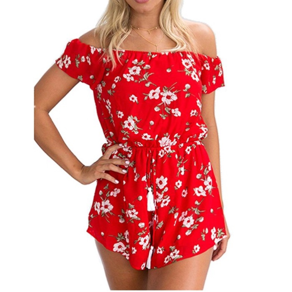 Floral Print Romper