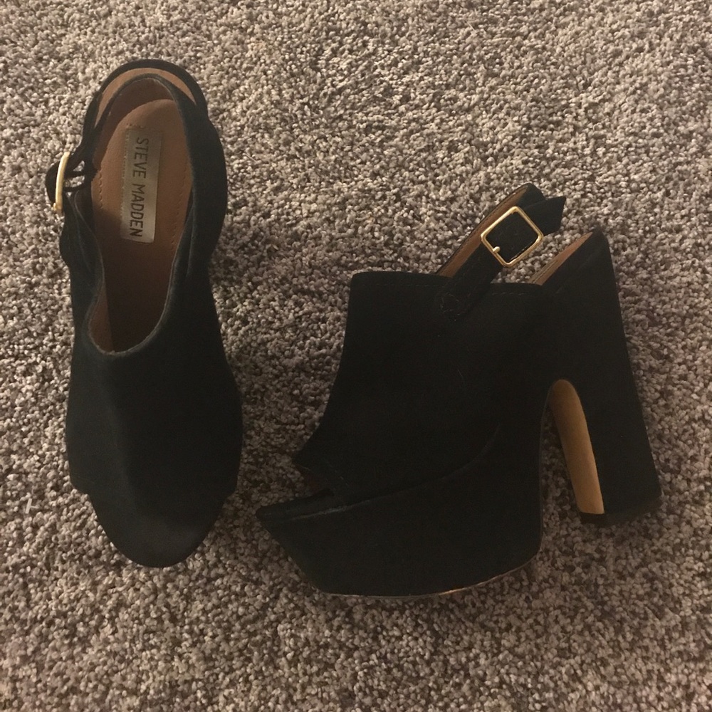 Steve Madden - Open Toed Platform Mules