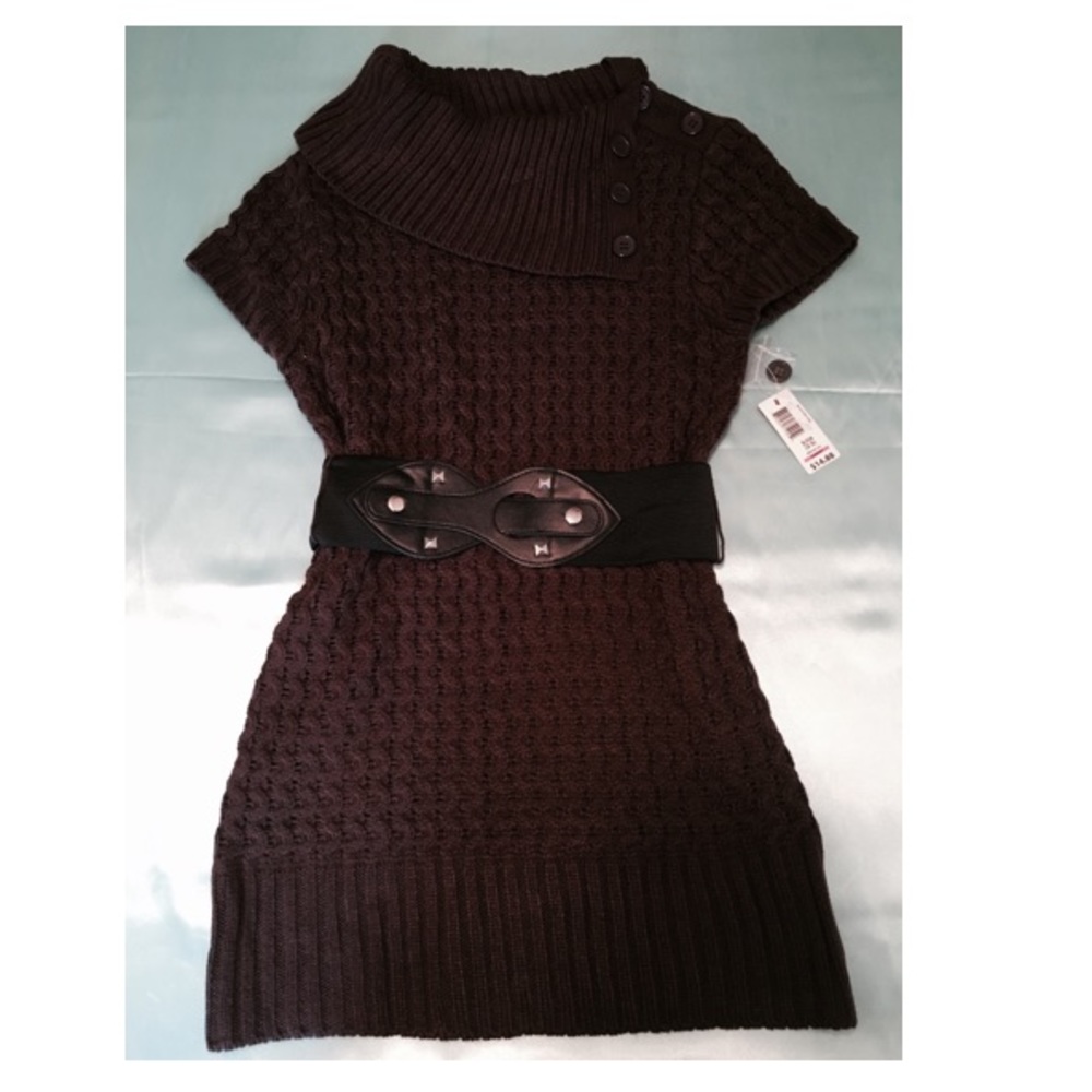 No Boundaries knitted long Shirt with Belt