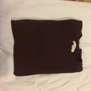 Oversized burgundy sweater