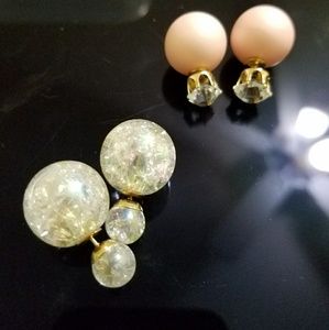 Bundle double earrings