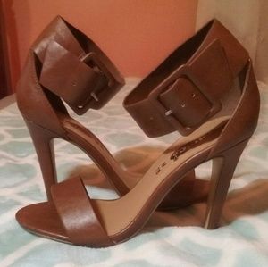 Tan Faux Leather Shoes