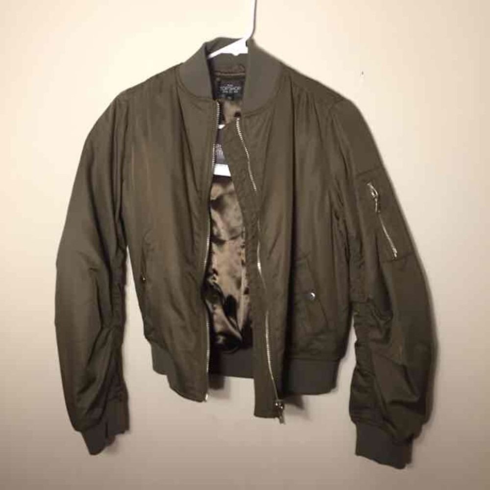 green bomber jacket