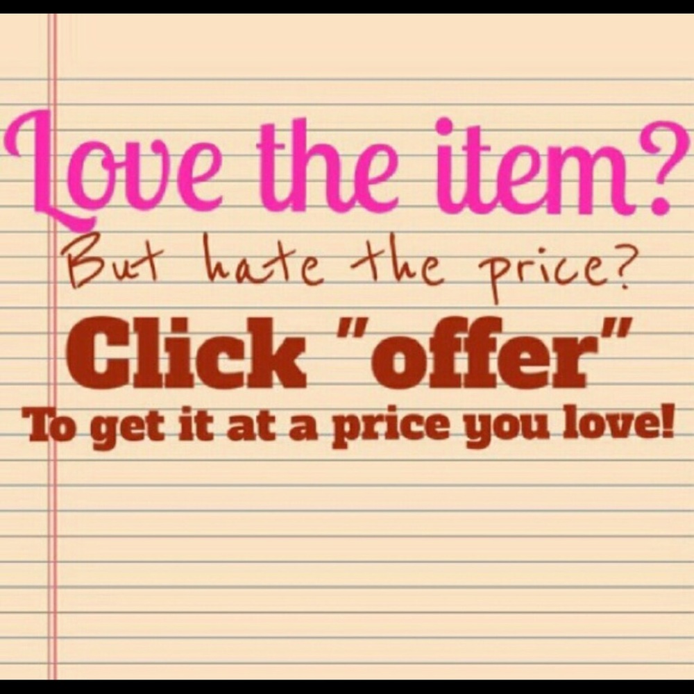 Make a offer on any items
