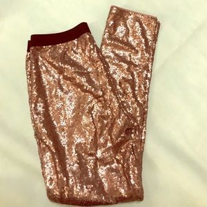 Xhilaration Champagne Sequin Pants