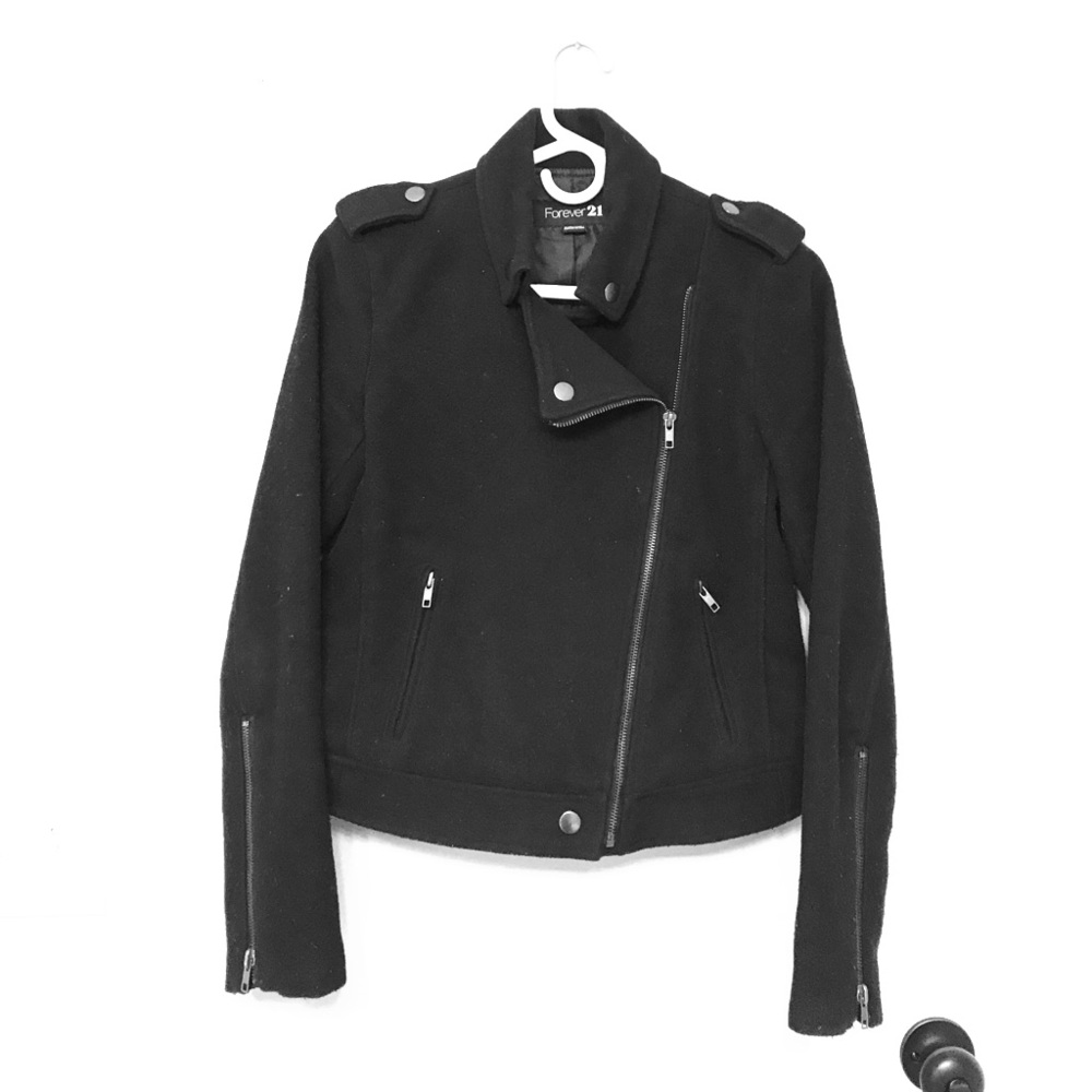 Forever 21 Asymmetrical Zip Jacket