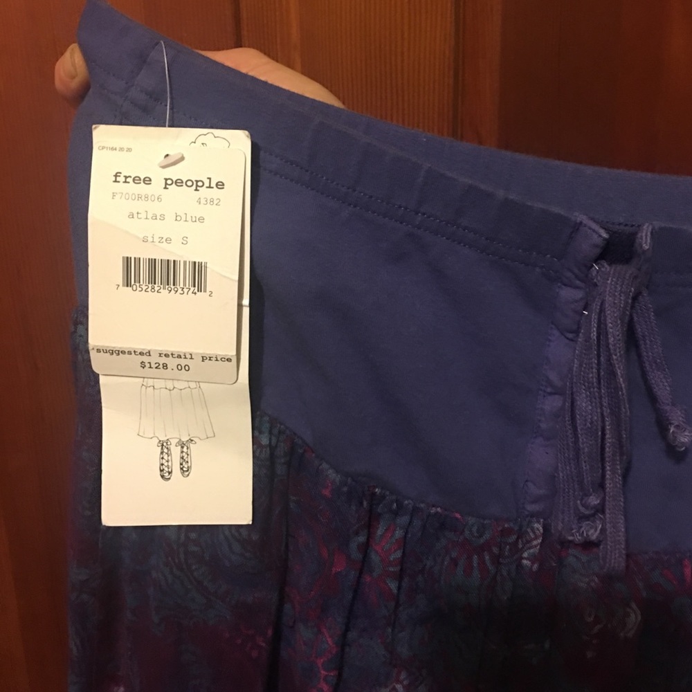 Free people cotton dress / skirt atlas blue