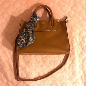 London Fog Tophandle Crossbody - Brown