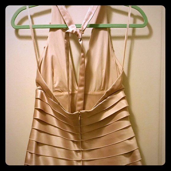 BCBG Max Azria Halter Satin Dress - Picture 3 of 4