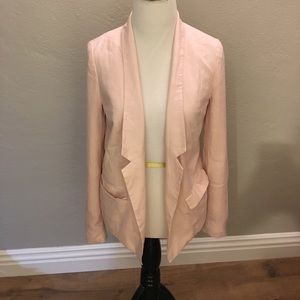 Blush pink light weight blazer by Frenchi small