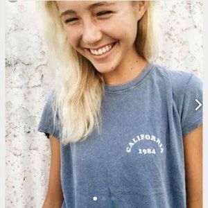 blue California tee