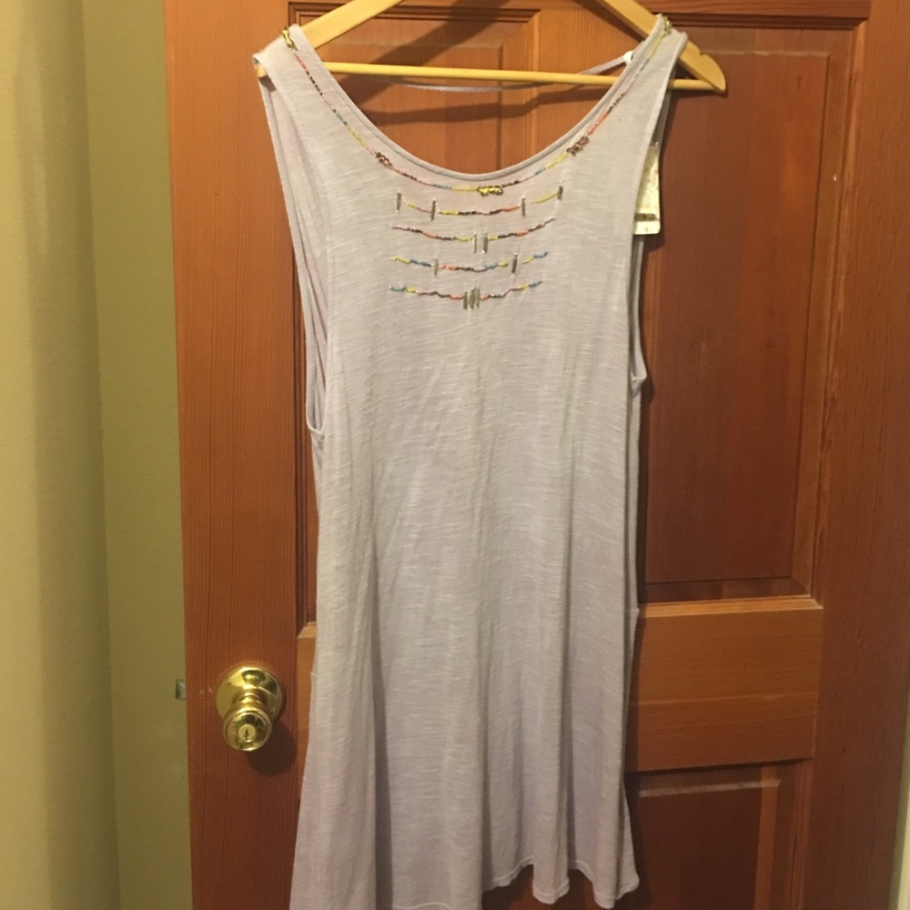 Free people lavender beaded top