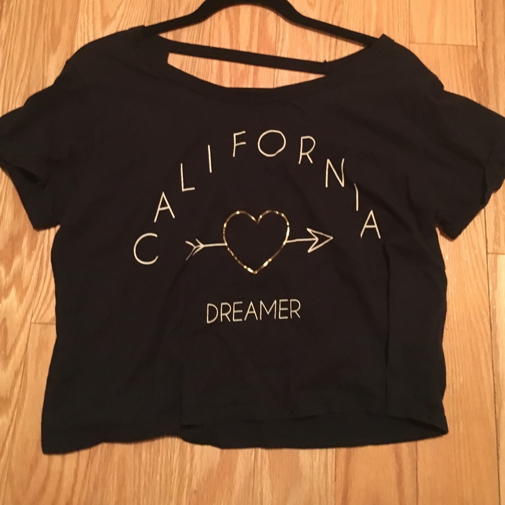 Black crop top