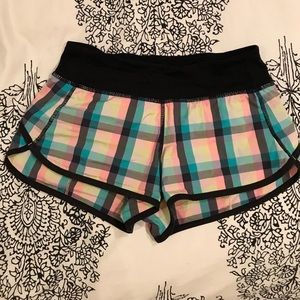 Lululemon speed shorts