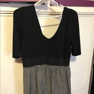 Black and grey dress