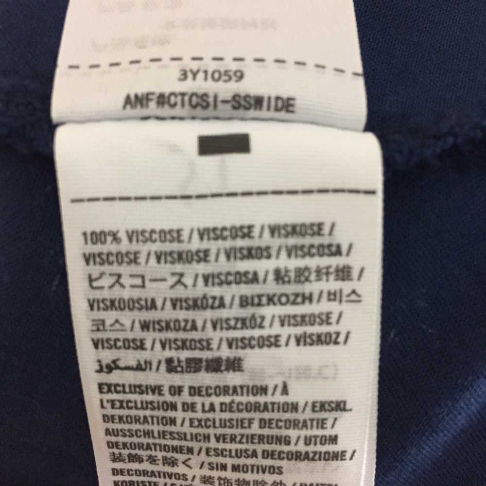 Hollister High Low Tunic Navy Pam Tree Top Small - Picture 6 of 6
