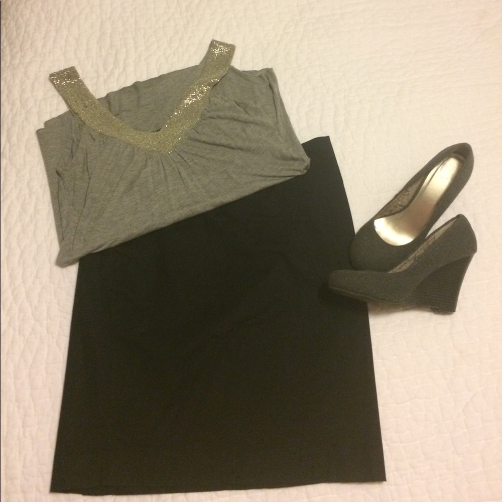 Gap Black Pencil Skirt