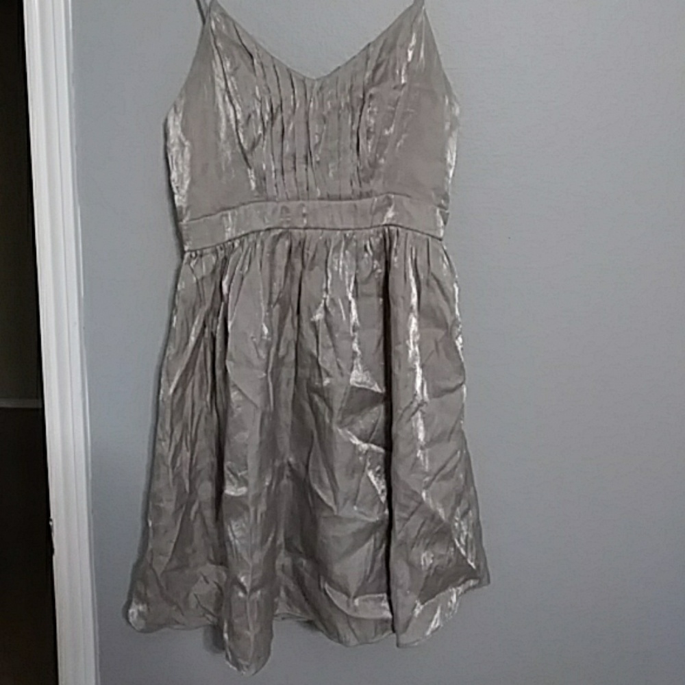 Short silver dress