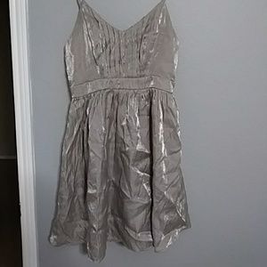 Short silver dress