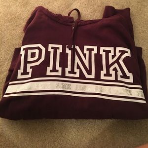 victoria's secret pink fleece hoodie