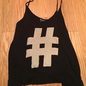 Hashtag soft tank top