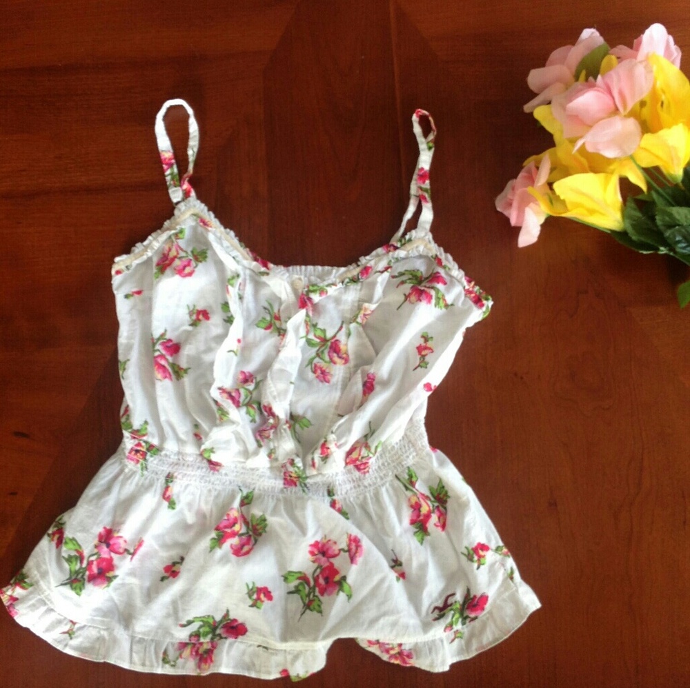 *SOLD* Floral Hollister Tank Blouse