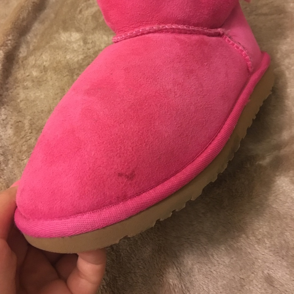 Pink Ugg boots with bows ๐ - Picture 8 of 8