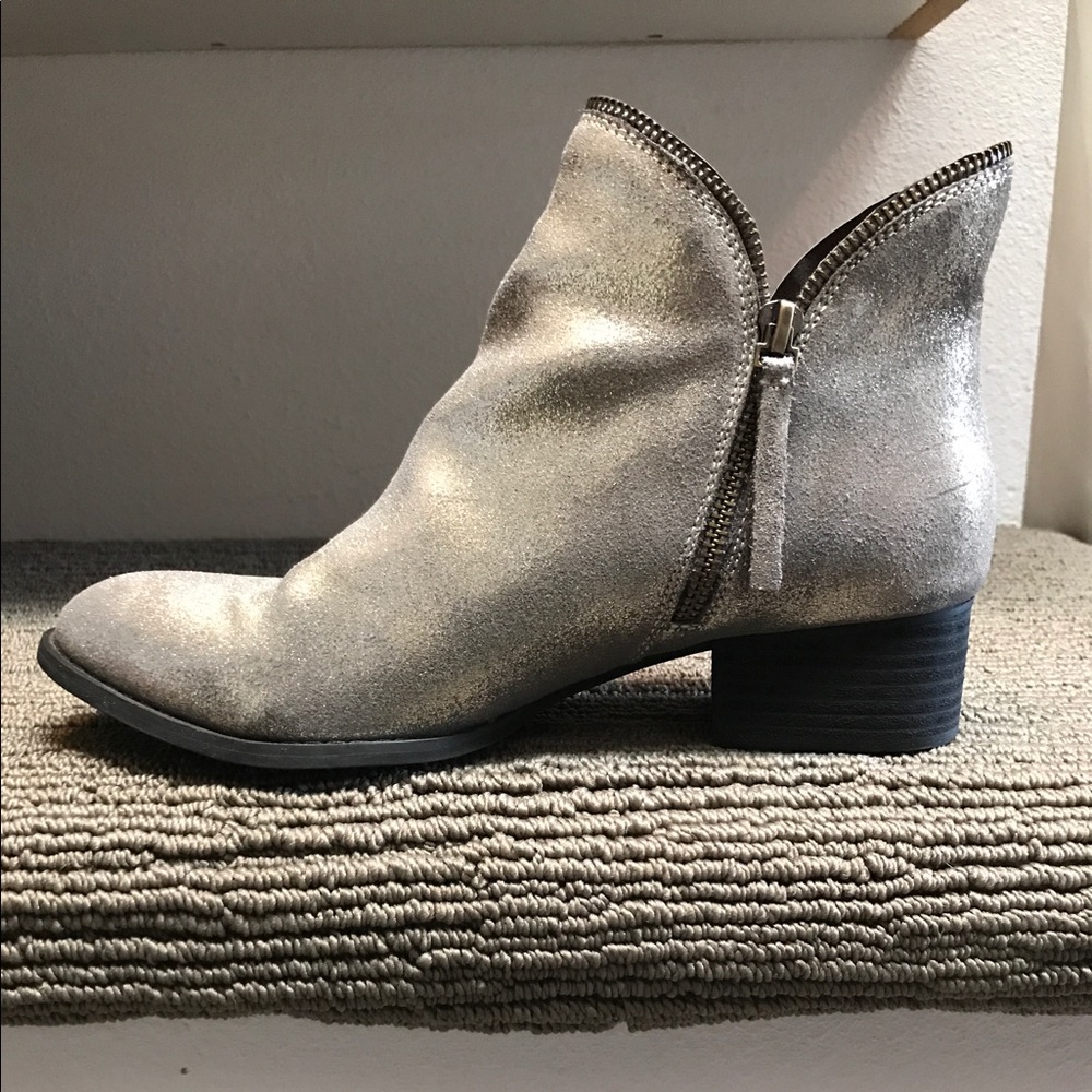 Jeffrey Campbell silver booties