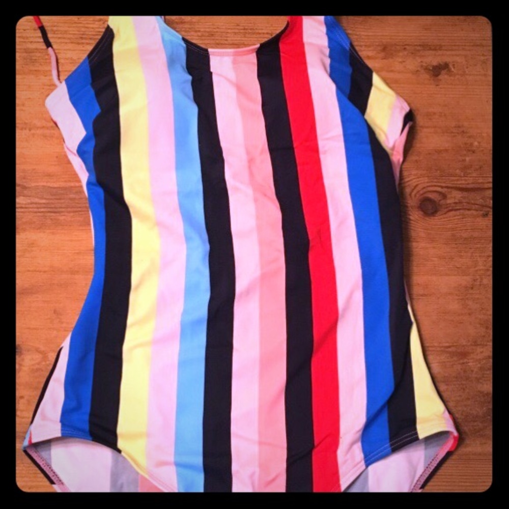 Onepiece swimsuit stripped