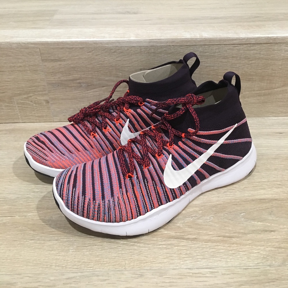 Pink & Orange Nike Free Train Force Flyknit - Picture 1 of 8