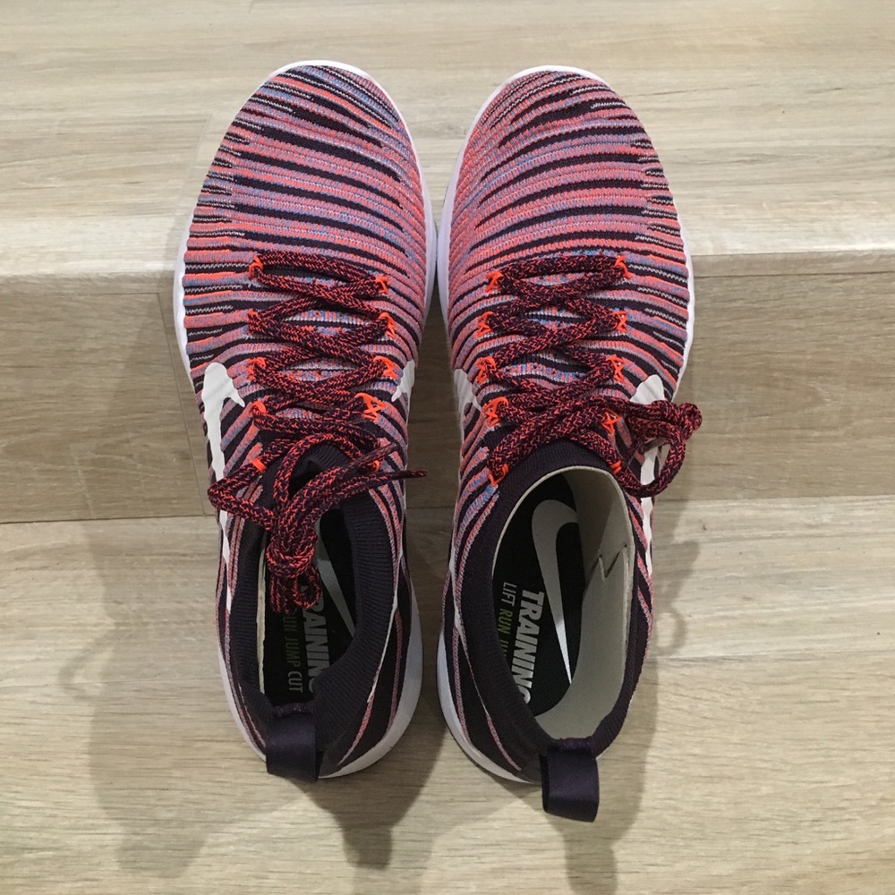 Pink & Orange Nike Free Train Force Flyknit - Picture 2 of 8