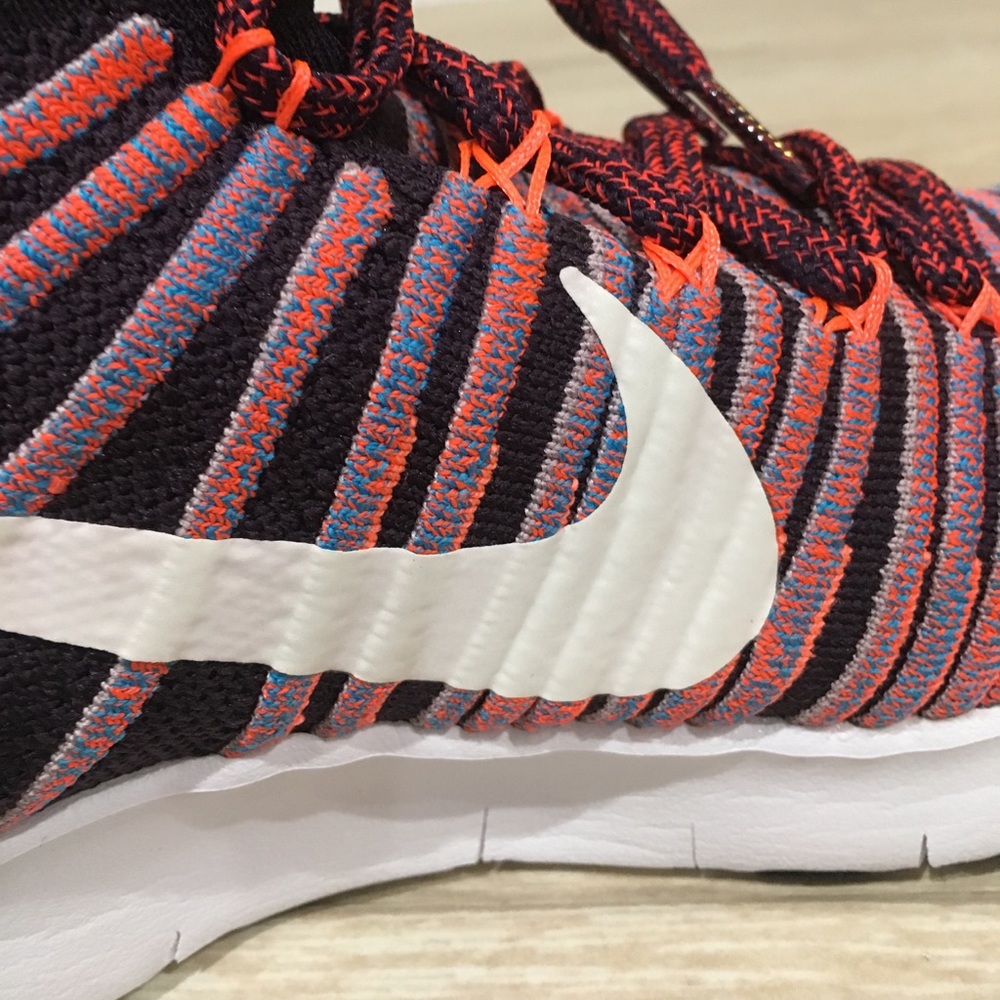 Pink & Orange Nike Free Train Force Flyknit - Picture 5 of 8