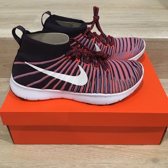 Pink & Orange Nike Free Train Force Flyknit - Picture 6 of 8