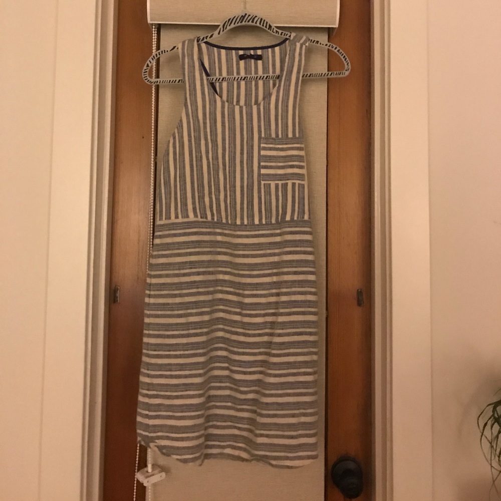 Madewell striped linen dress